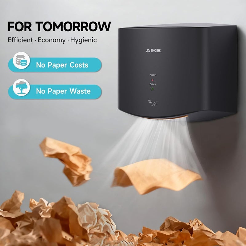 AIKE مجفف يدوي مدمج هوائي 110 فولت 1400 واط أسود (مع قابس 2 دبوس) نموذج AK2630S - Image 3